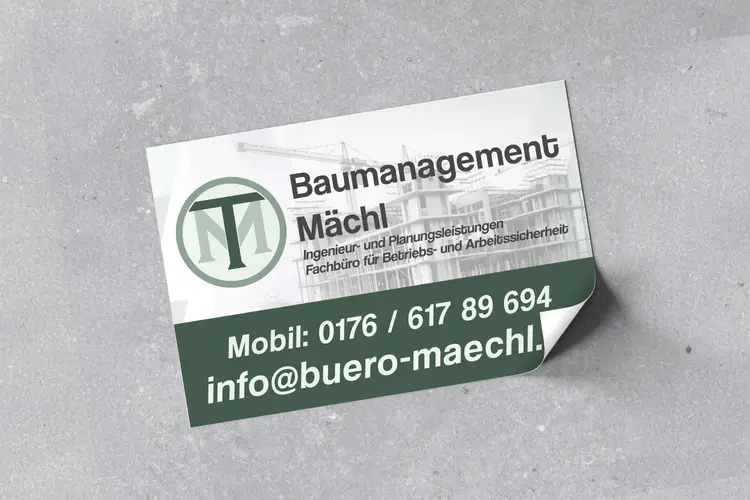 Baumanagement Mächl Aufkleber